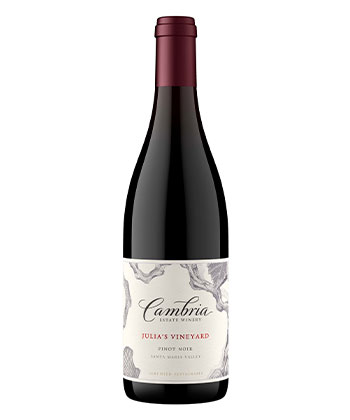 Cambria Estate Winery Julia's Vineyard Pinot Noir 2018 es uno de los Pinot Noir de California más asequibles.