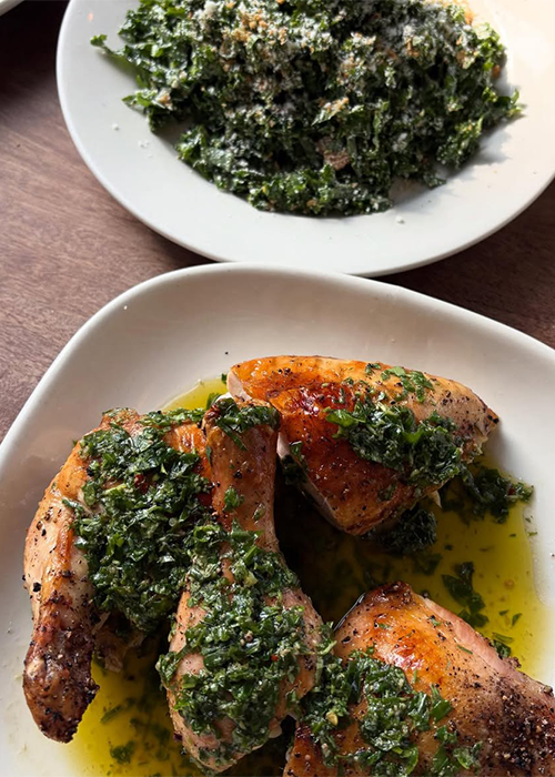 En Barbuto, combina el pollo asado con una Margarita.