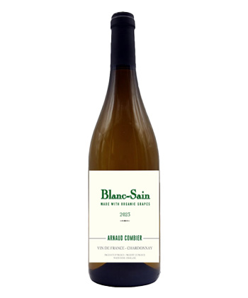 Arnaud Combier 'Blanc-Sain' Vin de France Chardonnay 2023 es uno de los mejores Beaujolais Blanc Chardonnay.