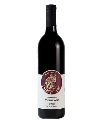 Thirsty Owl Meritage 2024 es una de las mejores mezclas de tintos de Finger Lakes de Nueva York.