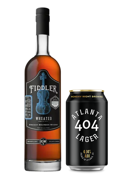 Monday Night Brewing 404 Lager y ASW Fiddler Wheated Bourbon es una de las mejores combinaciones de bebidas para chupar rueda, según los camareros.