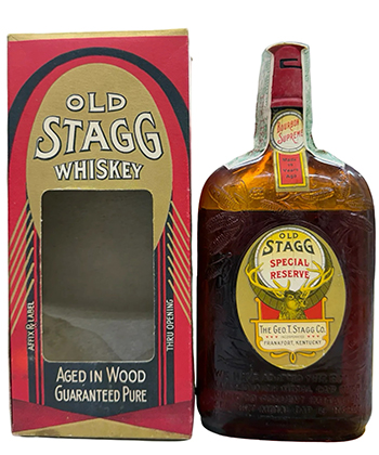 El whisky Bourbon puro Old Stagg de 19 años es uno de los bourbons más caros del mundo.