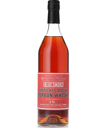 El whisky Bourbon puro de Kentucky Old Rip Van Winkle 'Blue Smoke' de 18 años es uno de los bourbons más caros del mundo.